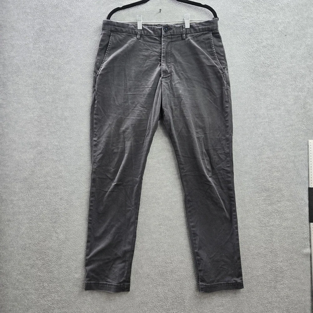 Banana Republic Men Pants 32X30 Gray Chino Lived-In Slim Fit